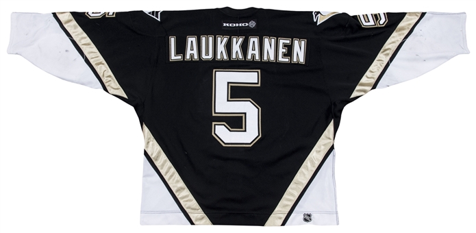 2000-01 Janne Laukkanen Game Used Pittsburgh Penguins Black Alternate Jersey (Penguins/MeiGray)